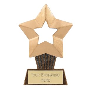 Mini Stars Plus Star Award Trophy 10cm (3 7/8")