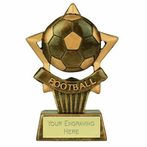 Mini Star Plus Football Award 10cm (4")