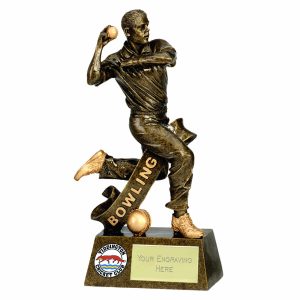 Pinnacle Action 3D Cricket Bowler Trophy