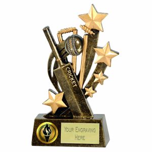 Sentinel Cricket Bat & Stumps Trophy