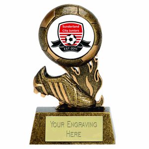 Scorcher Resin Boot & Ball Trophy
