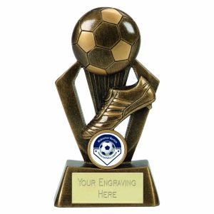 Surge Gold Resin Boot & Ball Football Trophy