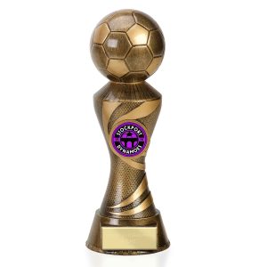 Ace Gold Column Football Trophy