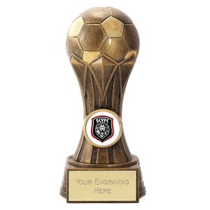 15 x Brushed Gold Gem Football Trophy