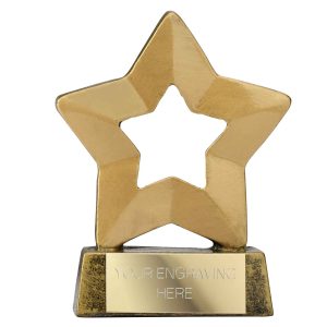 Mini Stars Rugby Ball Trophy