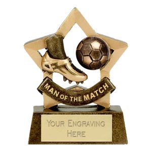 Mini Stars Boot & Ball Football Award Trophy