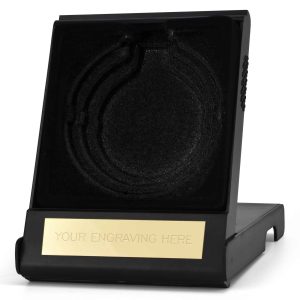 Black Medal Case With Black Velvet Trim For 50/60/70mm Medal