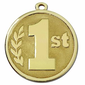Gold Galaxy 1st Place Medal 45mm (1 1/2")