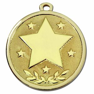 Gold Star Galaxy Medal 45mm (1 3/4")