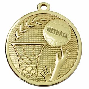 Galaxy Netball Gold Medal 45mm (1 1/2")
