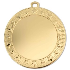 Black Starburst Medal 70mm