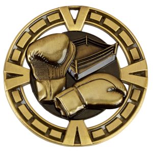Gold Varsity Boxing Medal 65mm