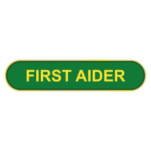 First Aider Bar Badge