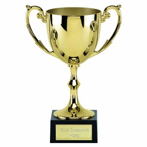 Gold Recognition Cast Cup on a Marble Base