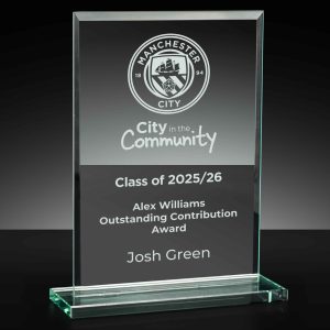 Apex Rectangular Jade Glass Award