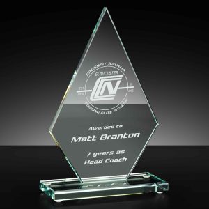 Pointed Jade Glass Award