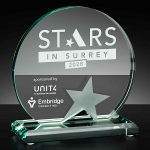 Aspire Circular Jade Glass Star Award