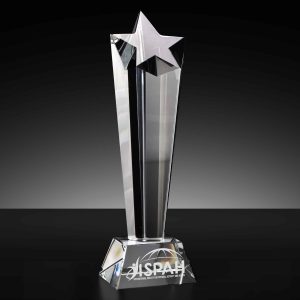 Asteri Star Column Crystal Award