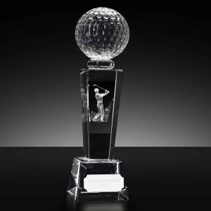 Unite 3D Male Golfer Crystal Award