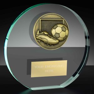 Classic Football Poppy Glass Award