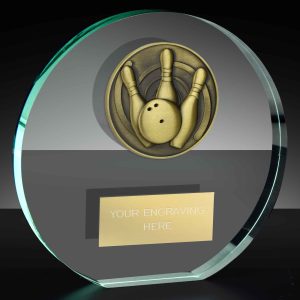 Classic Ten Pin Poppy Glass Award