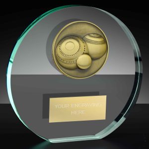 Classic Lawn Bowls Poppy Glass Award