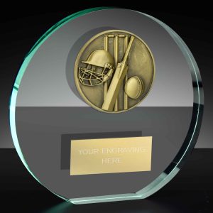 Classic Cricket Poppy Glass Award