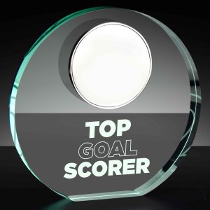 Poppy Top Goal Scorer Jade Glass 12cm (4 3/4")
