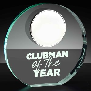 Poppy Clubman of the Year Jade Glass 12cm (4 3/4")