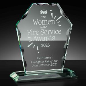 Bravo Tapered Body Jade Glass Award
