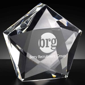 Diamond Star Crystal Paperweight 7.5cm (2 7/8")