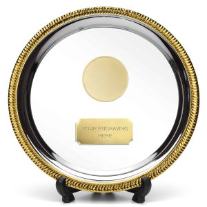 Sierra Gold Custom Logo Silver Salver