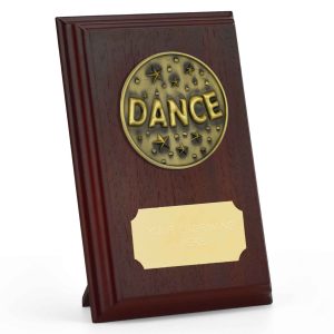 Prize Ruby Wood Dance Plaque 12.5cm (5")