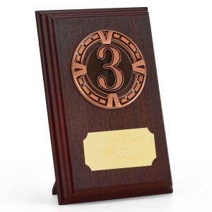 Prize Ruby Wood Varsity No. 3 Plaque 15cm (6")