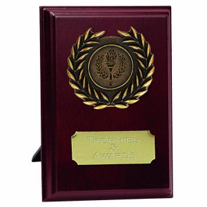 Gold Laurel Wooden Prize Plaque