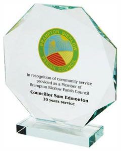 Crystal Octagon Award for Colour Printing (In Presentation Case)