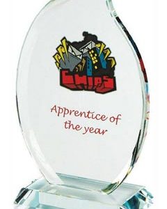 Clear Glass Flame Stand for Colour Printing (In Presentation Case)