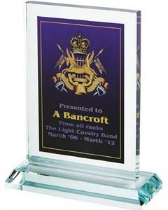 Clear Glass Rectangle for Colour Printing (In Presentation Case)