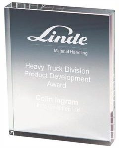 Crystal Block Award (In Presentation Case)