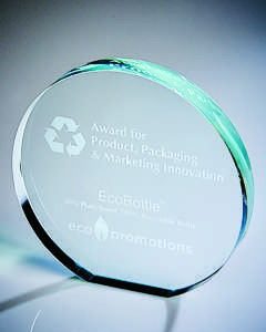 Free Standing Crystal Circle Corporate Award (In Presentation Case)