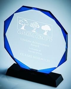 Crystal with Blue "Halo" ( in Presentation Case)