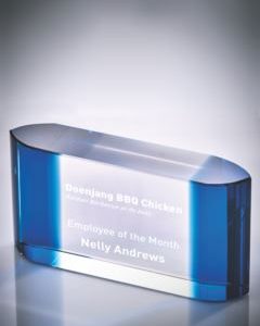 Blue Edged Glass Block