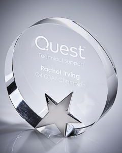 Circular Silver Star Award