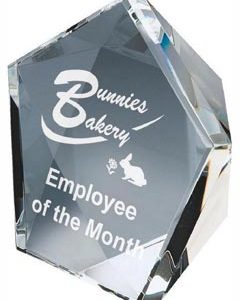 Star-Shaped Crystal Stand (In Presentation Case)