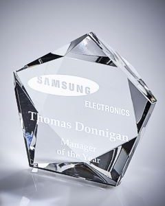 Star-Shaped Crystal Stand (In Presentation Case)
