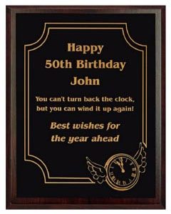 Wood Plaque Award with Colour Laminate Front - PLEASE SPECIFY COLOUR IN NOTES