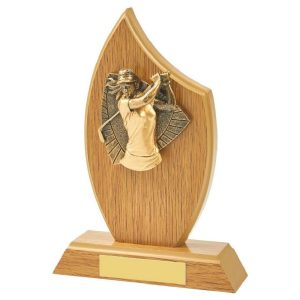 Wood Stand with Female Golf Resin Trim