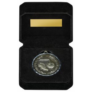50mm Milled Edge Football Medal in Case