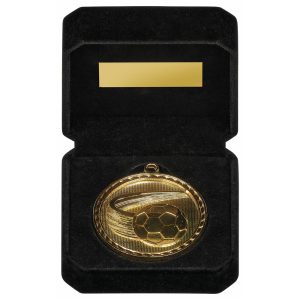 60mm Football Medal in Case