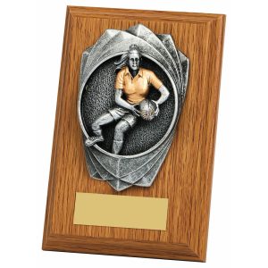 "Rose" Light Oak Rugby Plaque (Female)